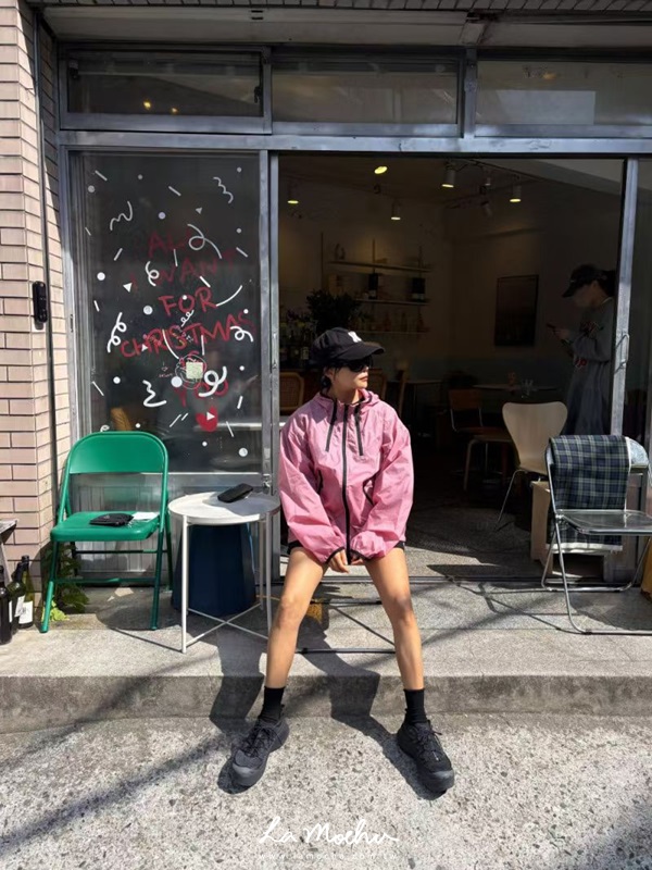 時髦透膚滾邊防曬外套